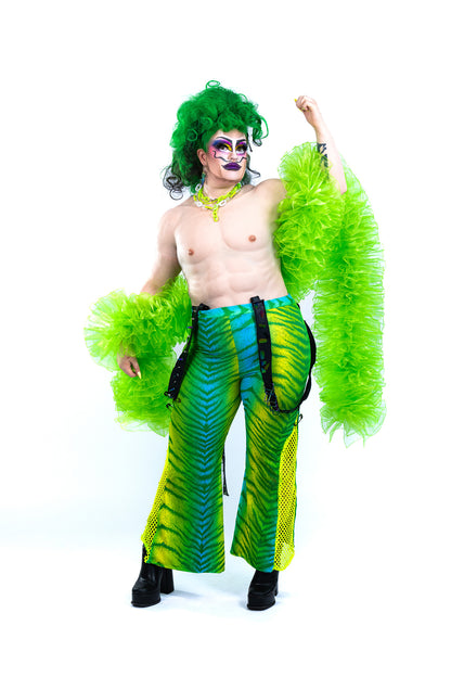 Lime Green Organza Boa