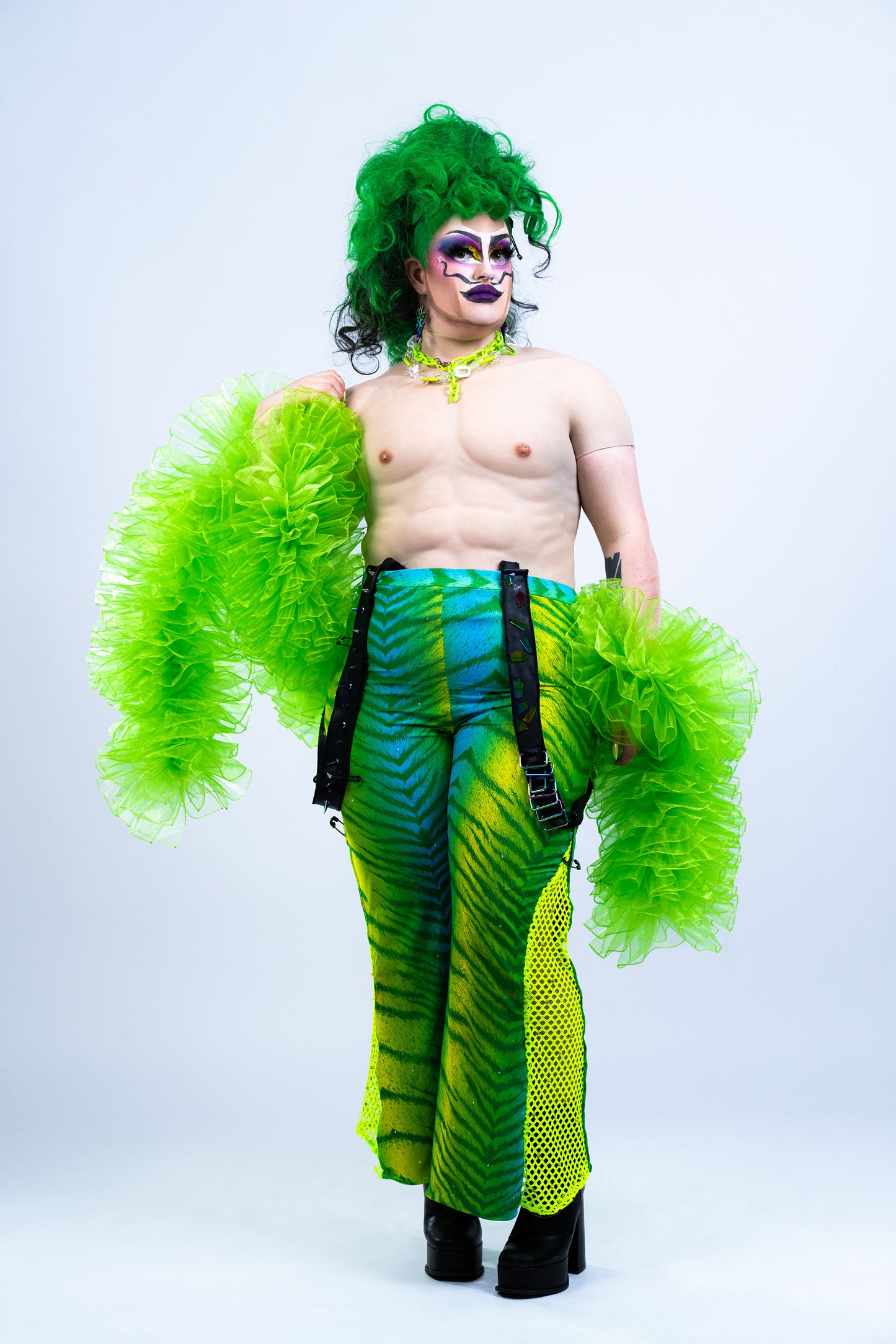 Lime Green Organza Boa