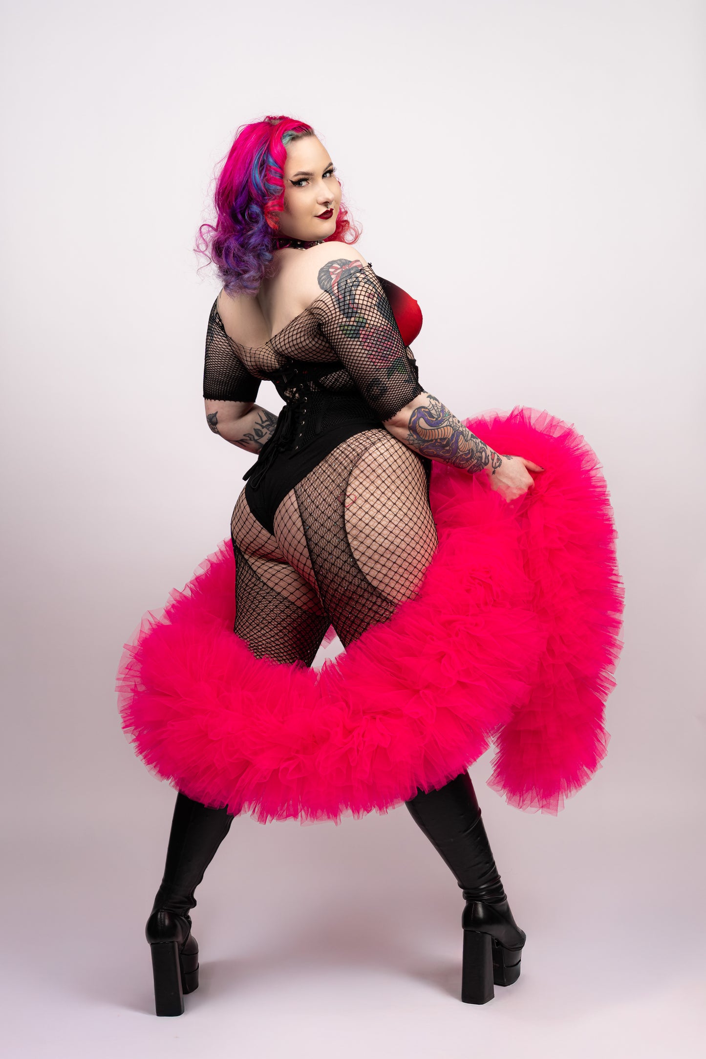 Hot Pink Tulle Boa