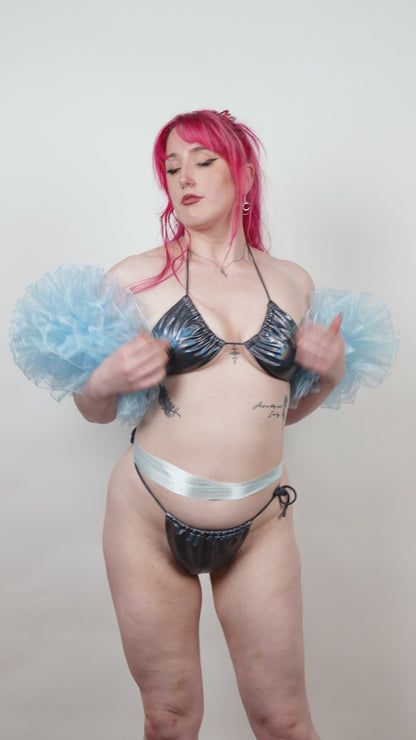 Baby Blue Organza Bolero