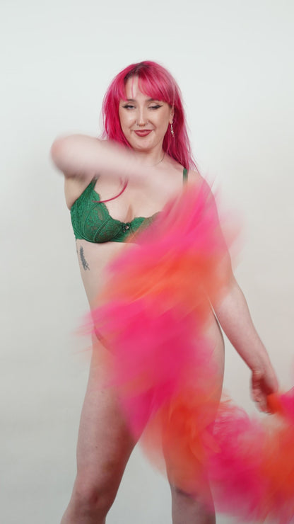 Orange and Pink Tulle Boa